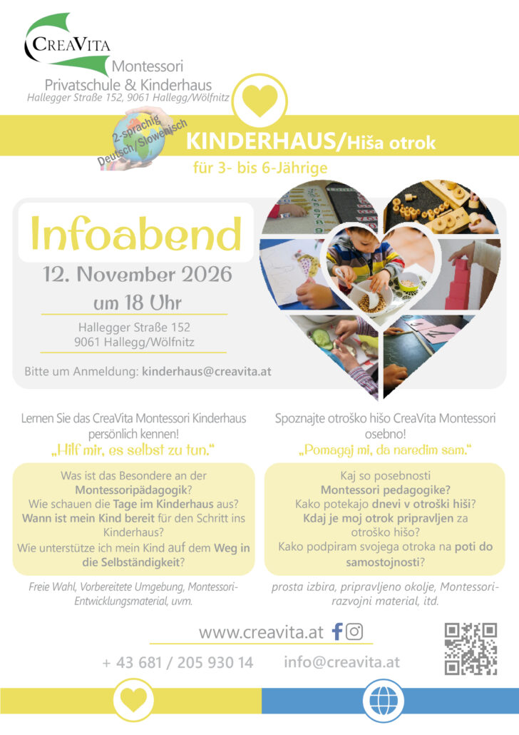 Einladung zum Infoabend CreaVita Kinderhaus 12.11.2026